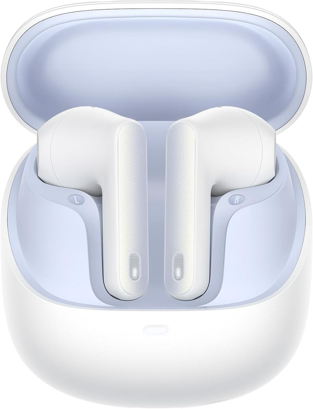 سماعة M3 اللاسلكية من بيسوس / مع تقنية عزل الازعاج / تحكم من الجوال / ابيض