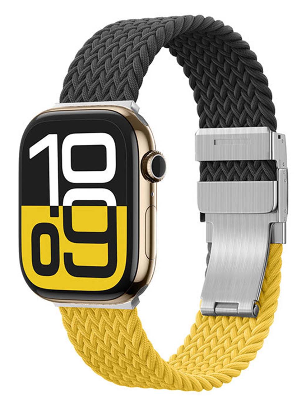 سير AmazingThing Blend لساعة ابل / حجم 45 و 46 و 49 / مقاوم للماء / Midnight Blaze