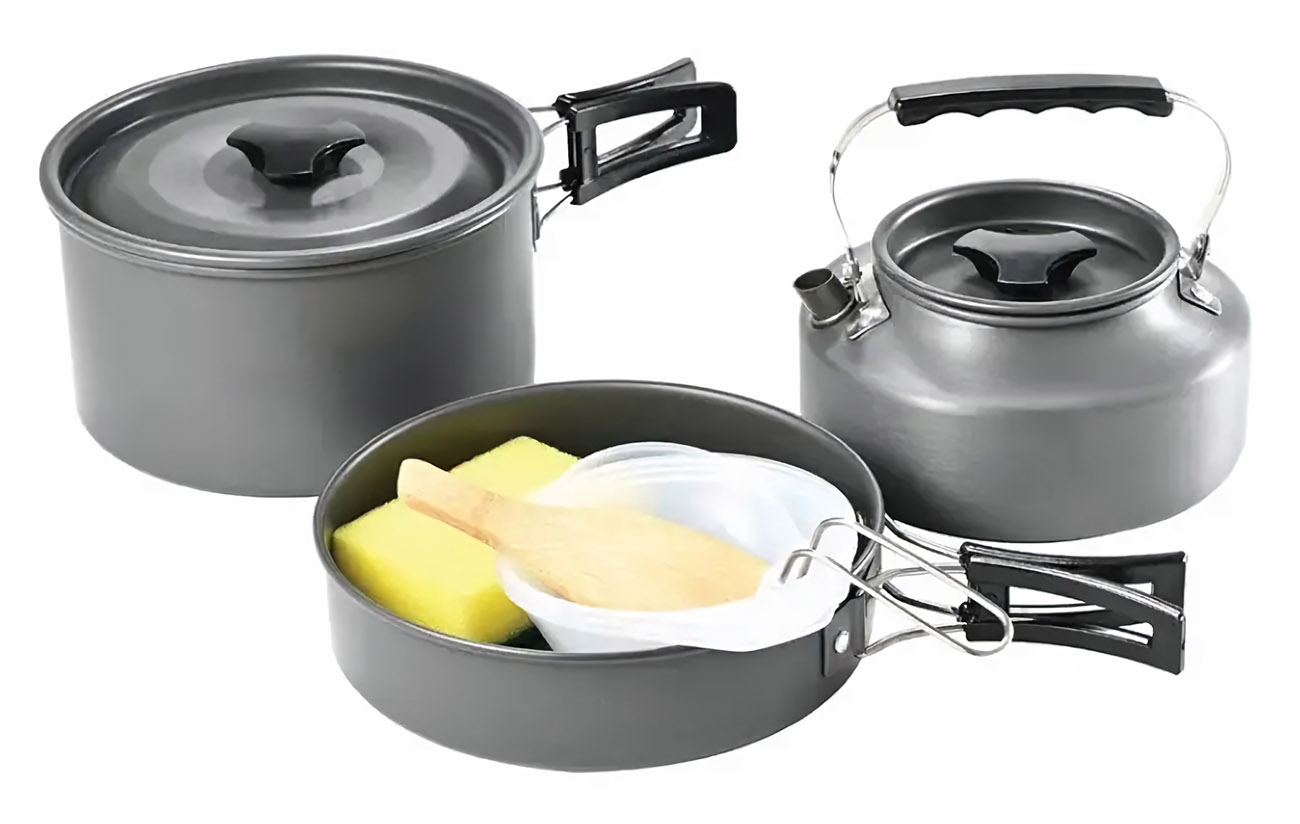 حزمة ادوات طبخ من جرين / مثالية للتخييم / 7 حبات