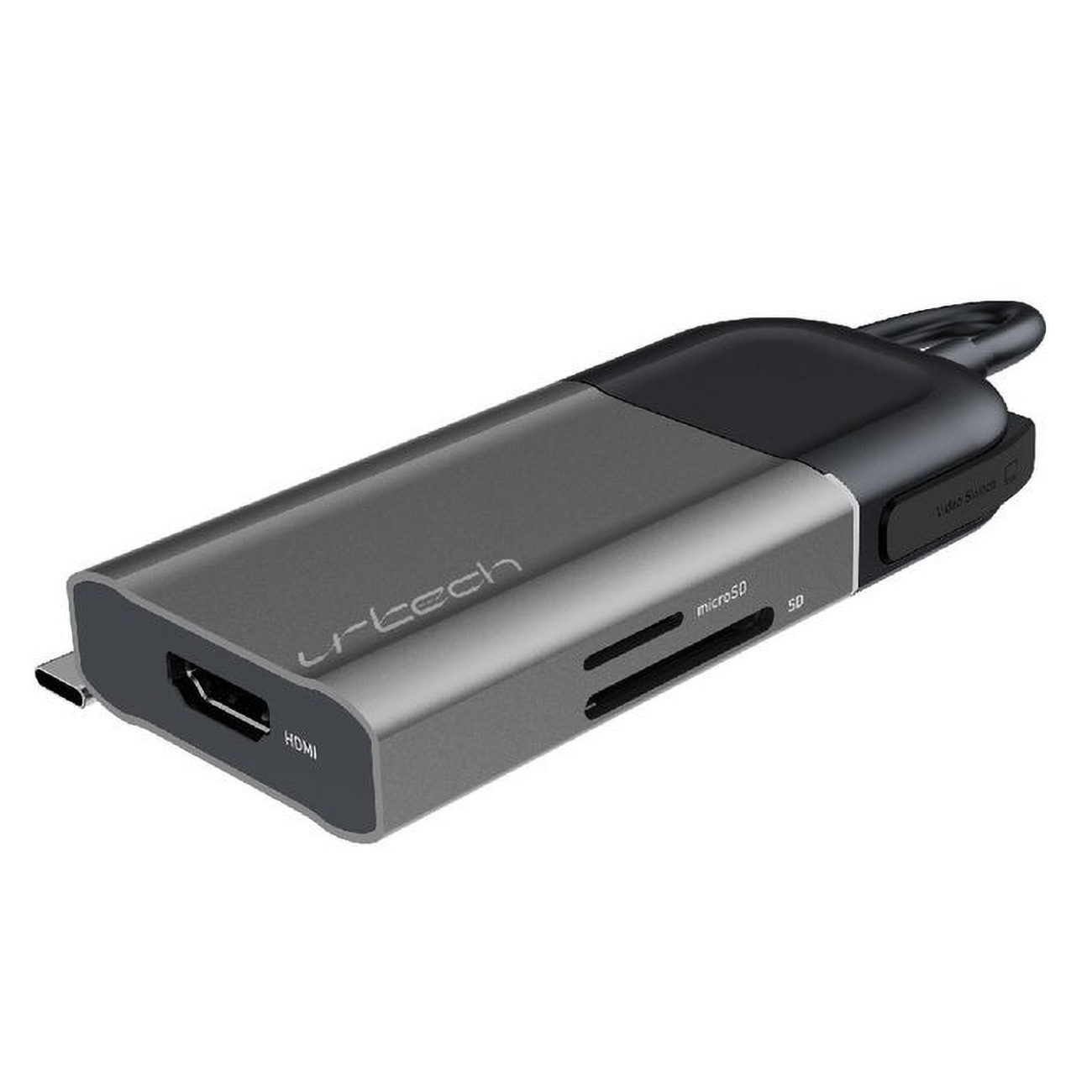 urtech 6 in 1 Adapter / 6 Different Ports from a Single Type-C Cable / 100W Power