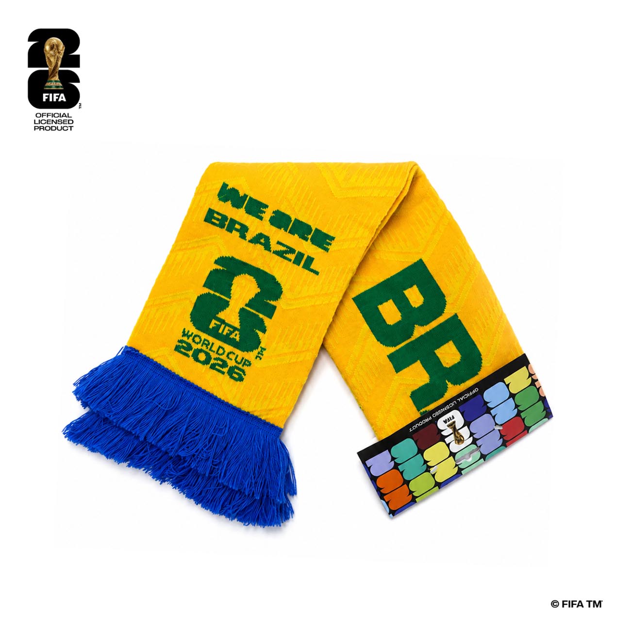 FIFA World Cup 2026 Brazil Scarf / Official Licensed Product in Qatar