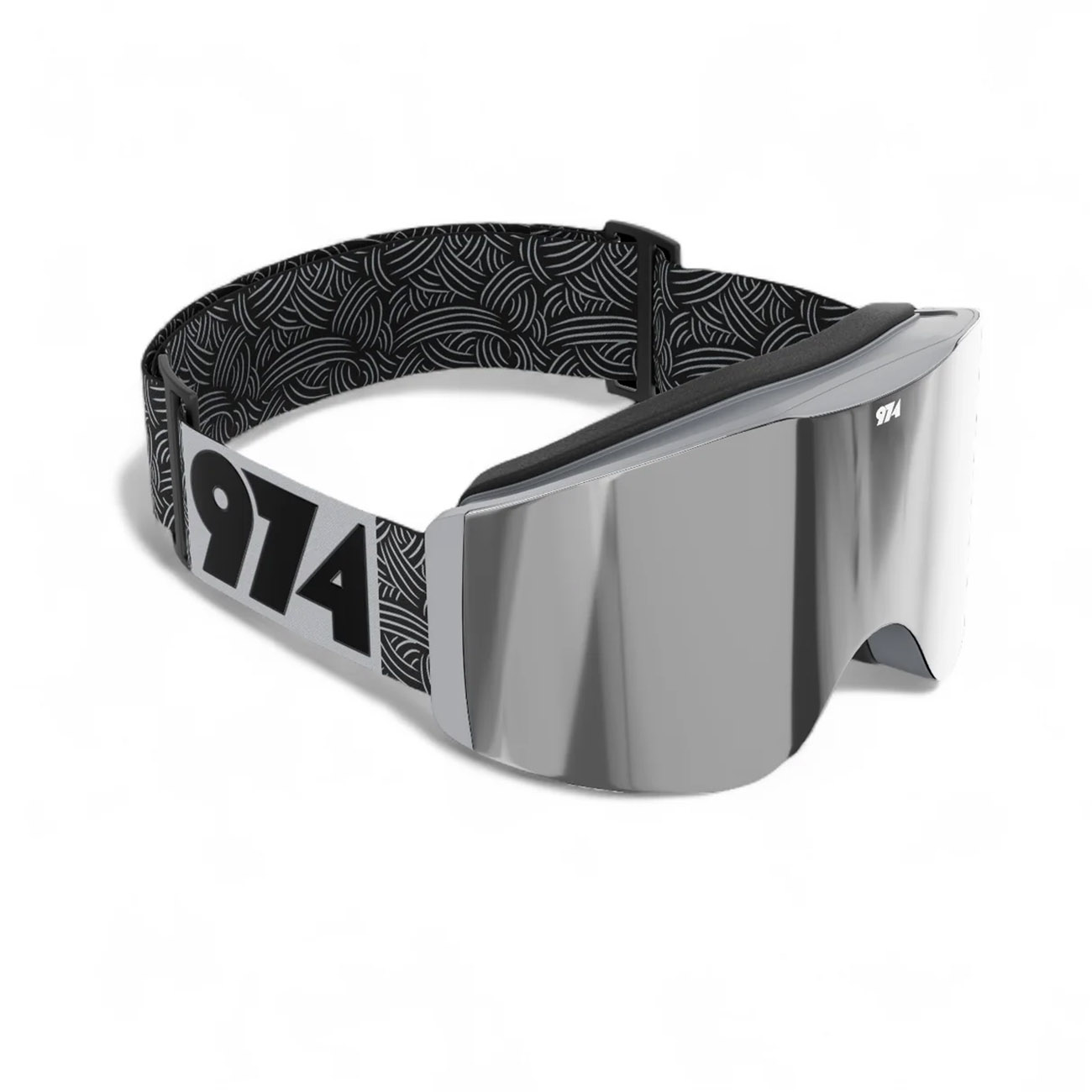 974Guards Protective Goggles / Sun Lens + Clear Night Lens / Silver & Black 