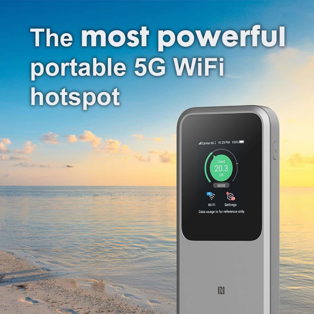 ZTE MU5120 Portable 5G Router / 10000 mAh / Supports WiFi 6 & 5G ...