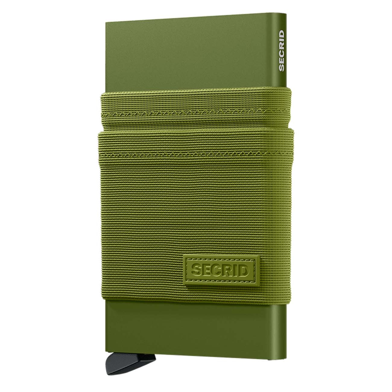 Secrid Flexwallet / RFID Protection / Textile Sleeve for Extra Storage / Kelp