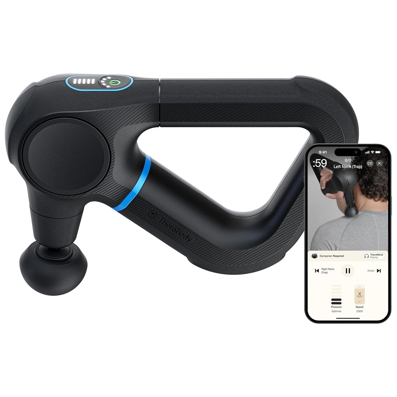 Therabody Theragun Prime G6 Massage Gun / Battery Powered / 5 Speeds / Bluetooth Connectivity