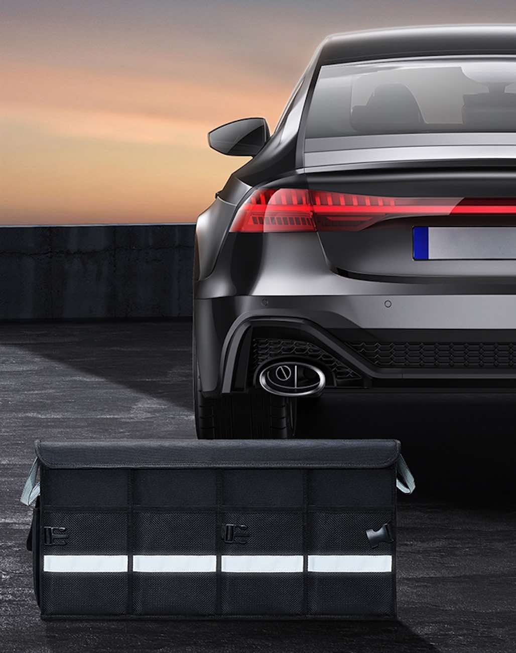Baseus Car Storage Box / Foldable / 60 Liter / Black in Qatar