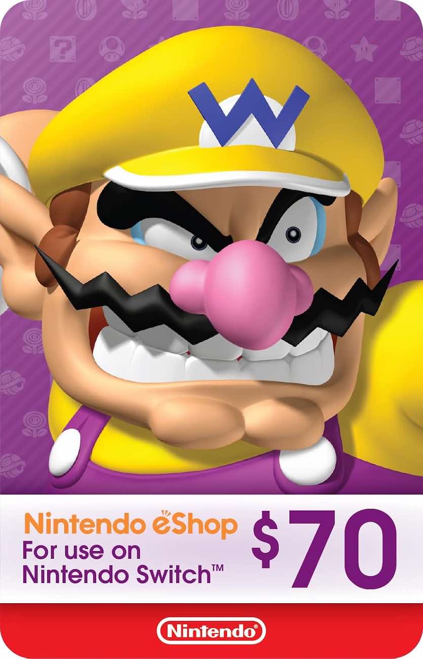 نينتندو eShop امريكي / 70 دولار / بطاقة رقمية