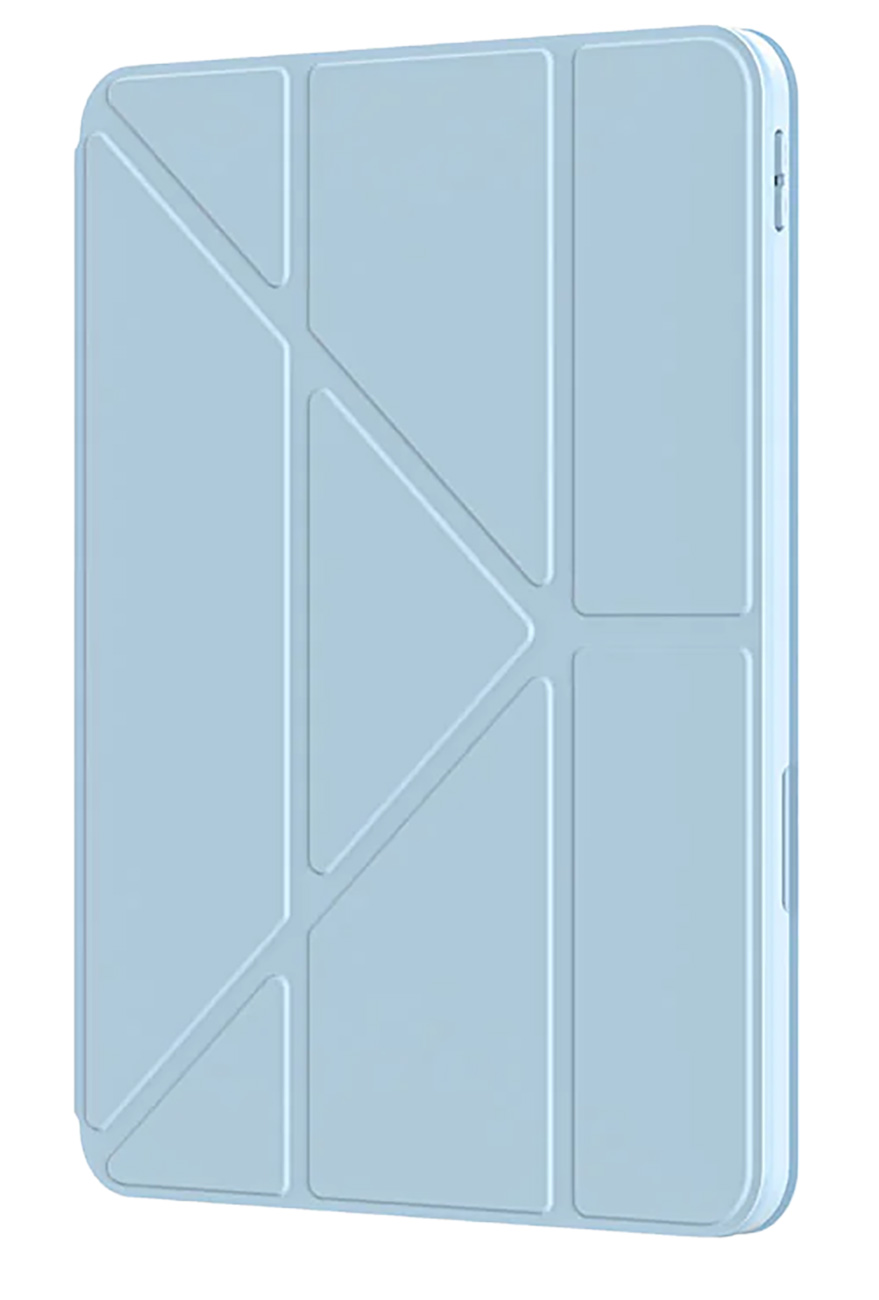 كفر AmazingThing Titan Pro لايباد اير 11 انش M3 / ستاند مدمج / يدور 720 درجة / ضد الطيحات / ازرق