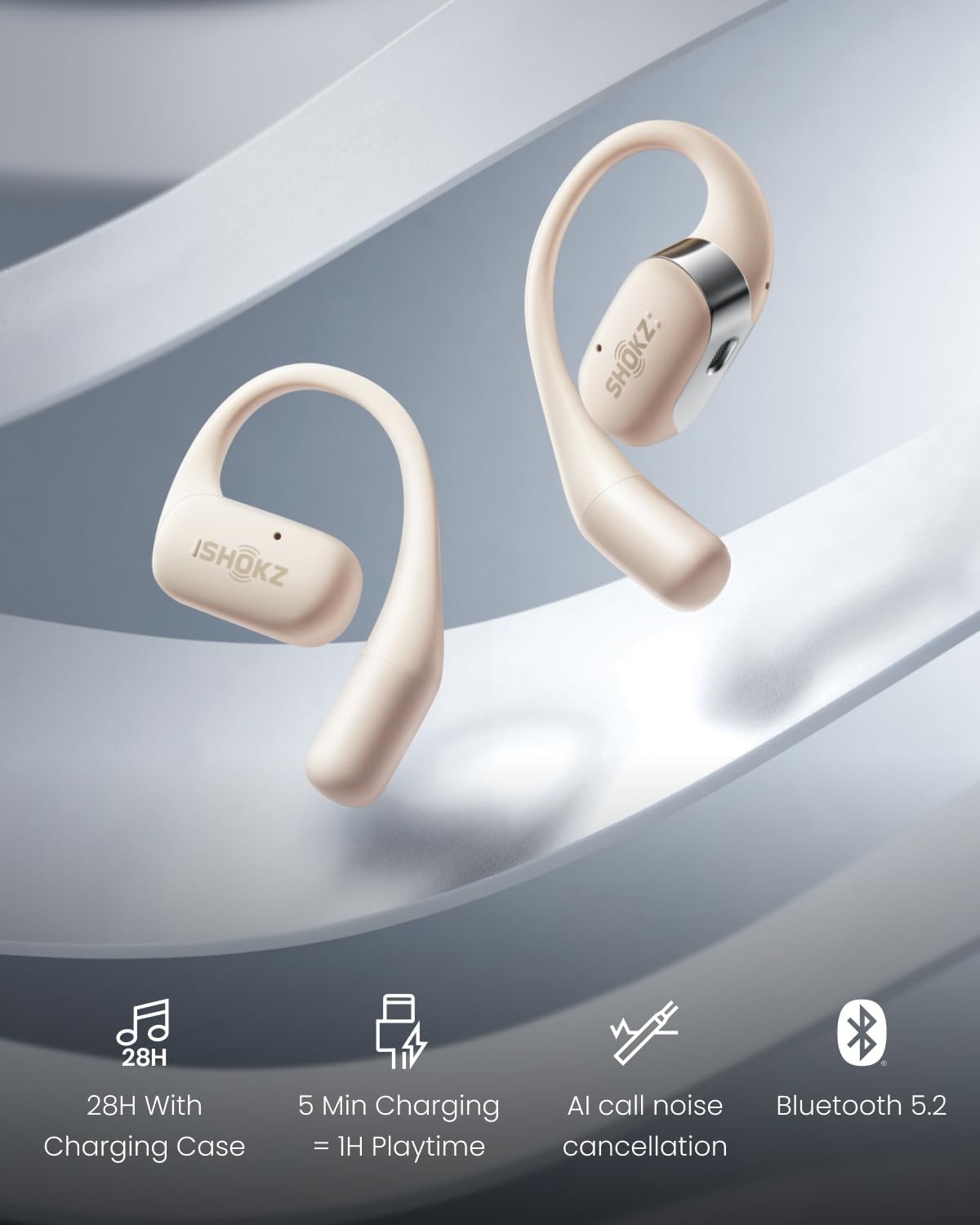 Shokz OpenFit Sports Earbuds / Wireless / Noise Cancellation