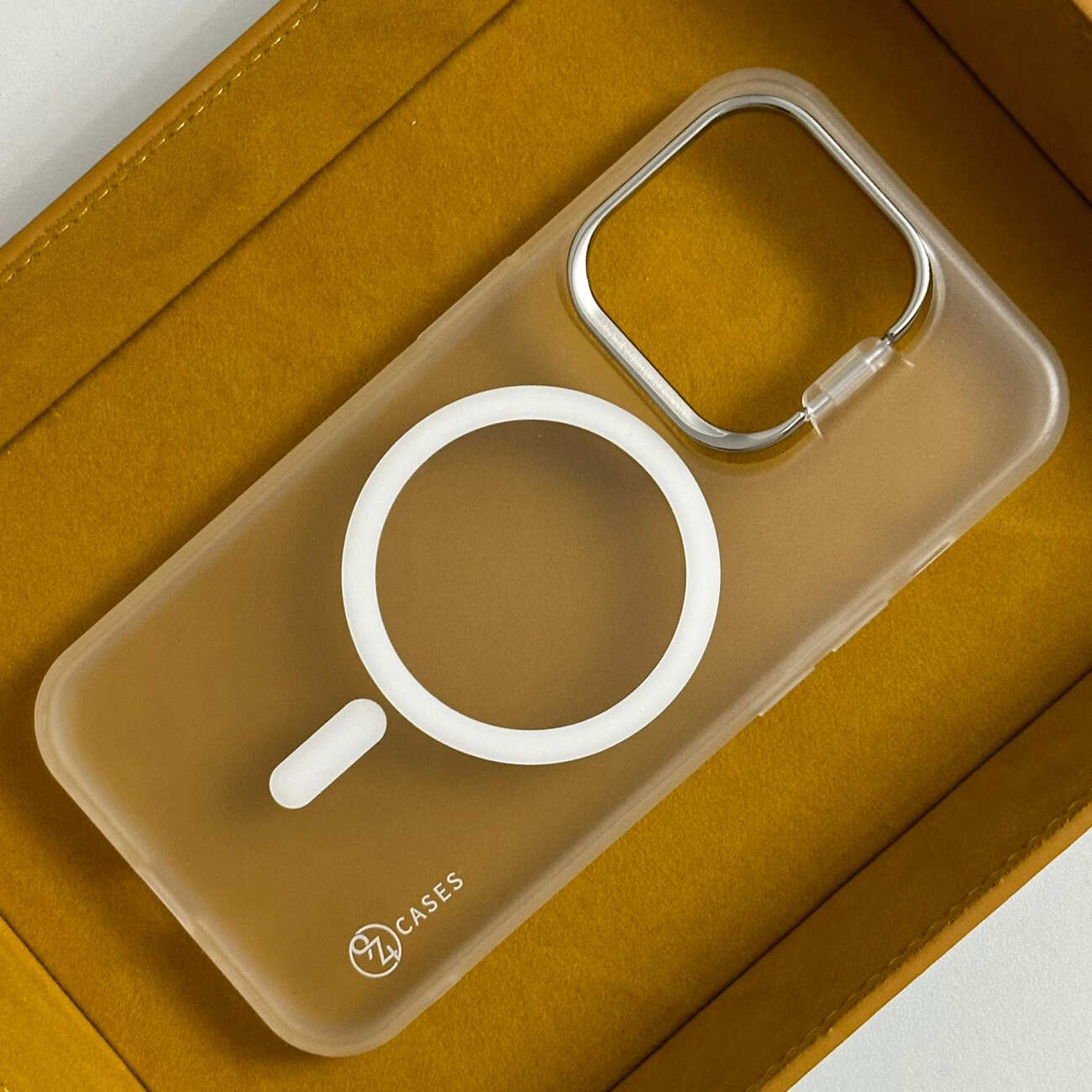 974Cases iPhone 15 Pro Case / With Camera Stand / Supports MagSafe / Clear