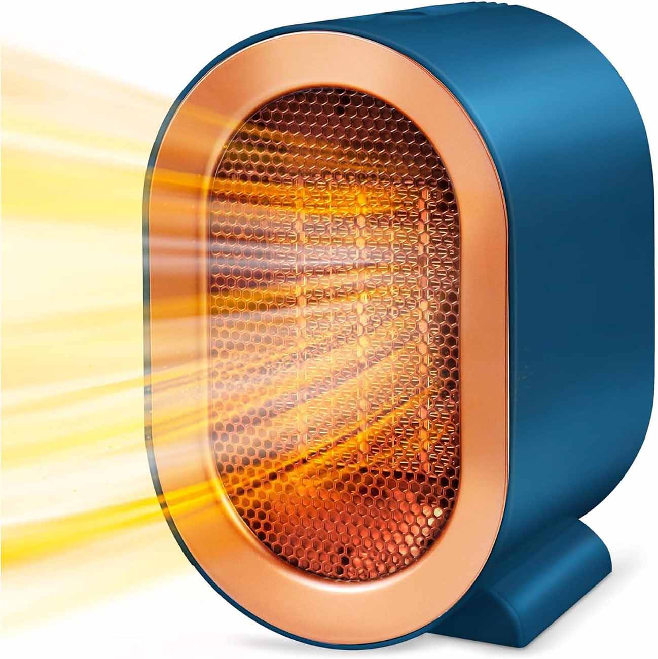 Electric Heater / 1200W Power / Small & Portable / Blue