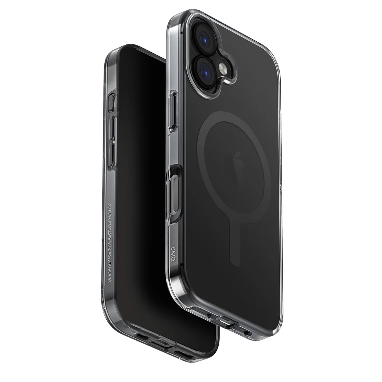 Uniq Clario Case for iPhone 17 / Supports MagSafe / Drop Protection / Black Clear