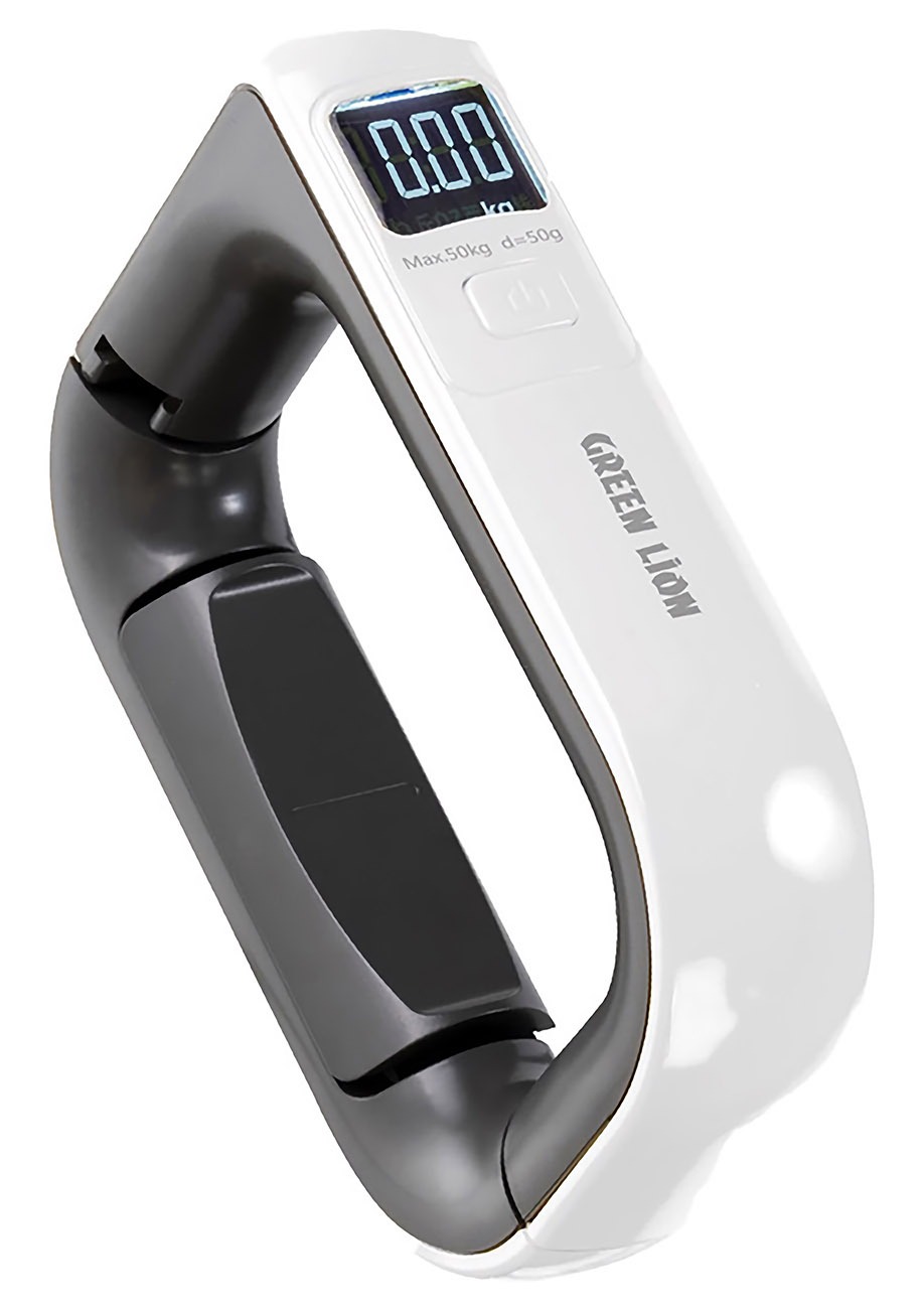 ميزان شنط الكتروني من جرين / يقيس حتى 50 كيلو / مع شاشة LCD / ابيض
