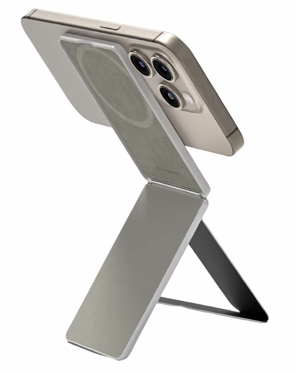 AmazingThing OmniLink Stand + Wallet + Grip / Supports MagSafe / Titanium