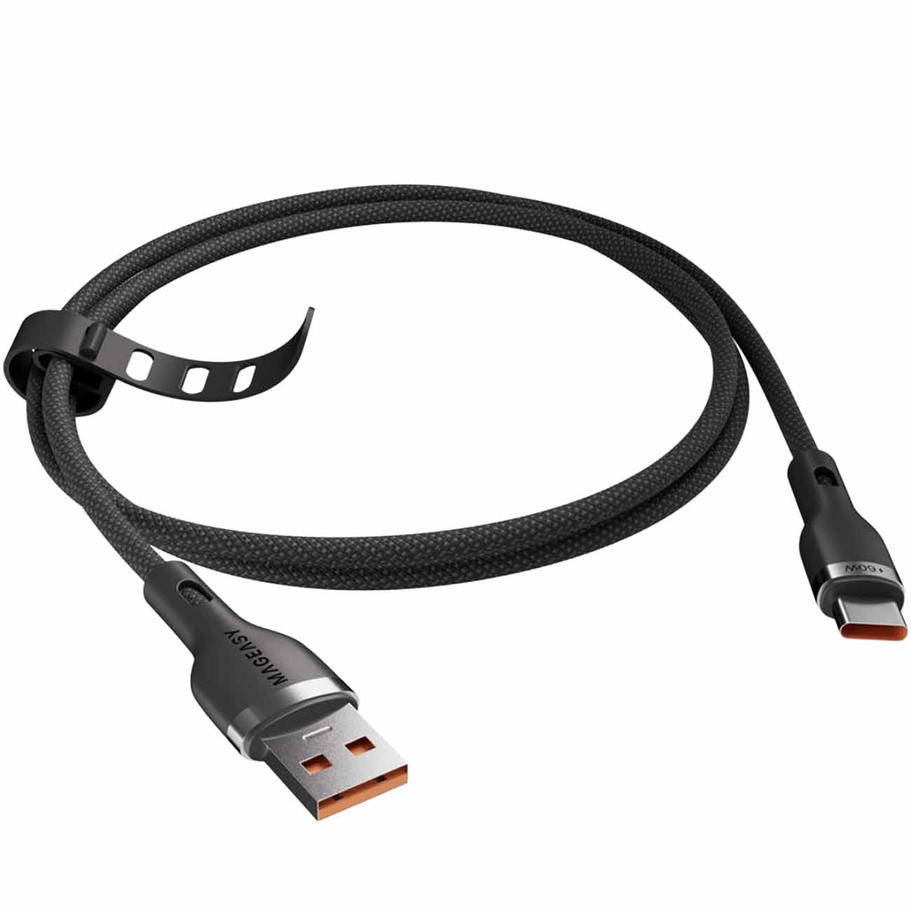 واير MagEasy نوع USB-A الى تايب سي / قوة شحن 60 واط / طول 1.5 متر