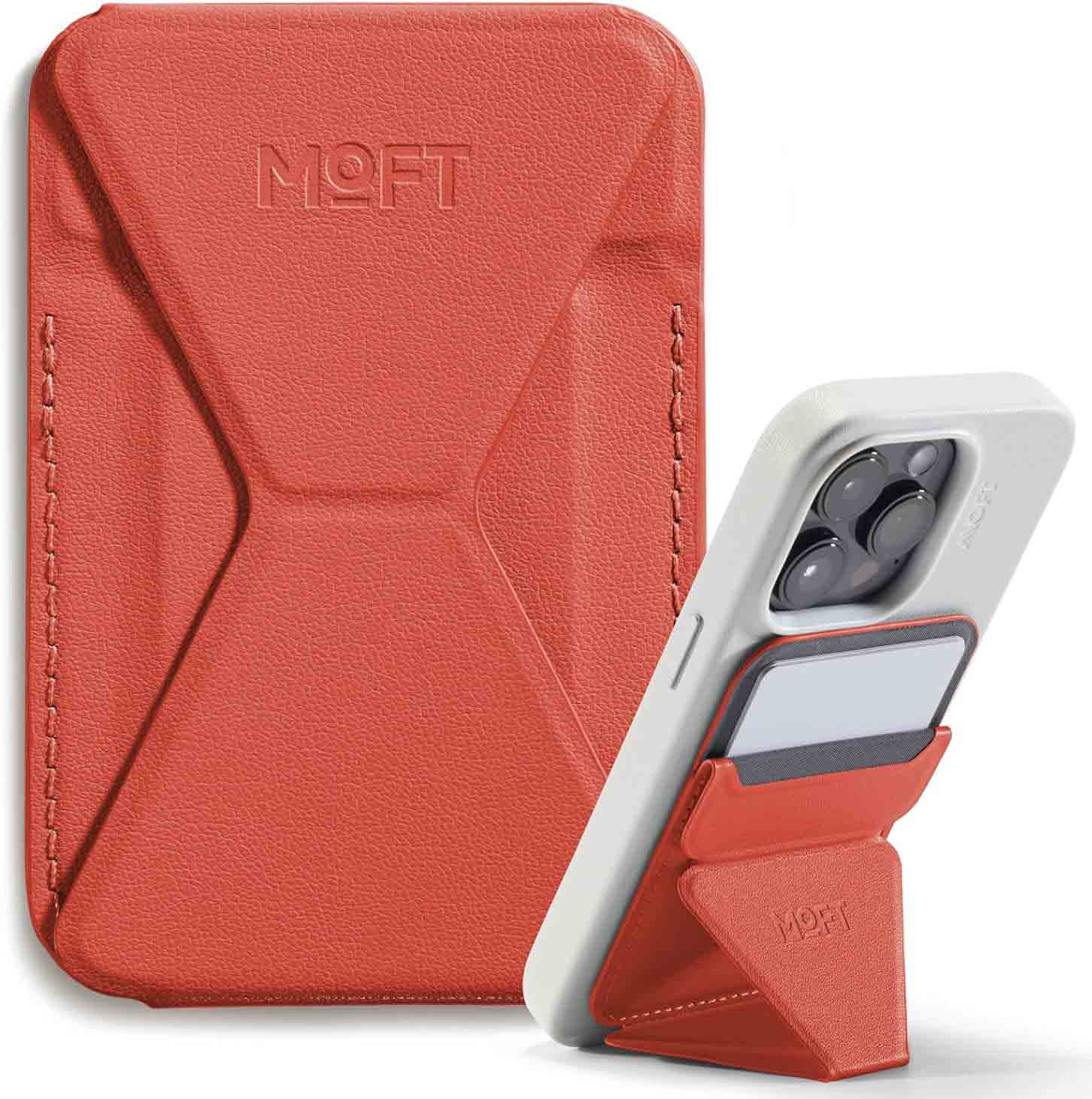 MOFT Phone Magnetic Stand / Built-in Wallet / Supports MagSafe / Sunset