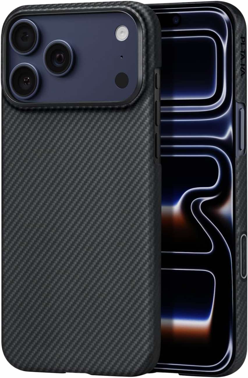 PITAKA Case for iPhone 17 Pro Max / MagSafe / Slim & Lightweight / Drop-Resistant / Black & Grey