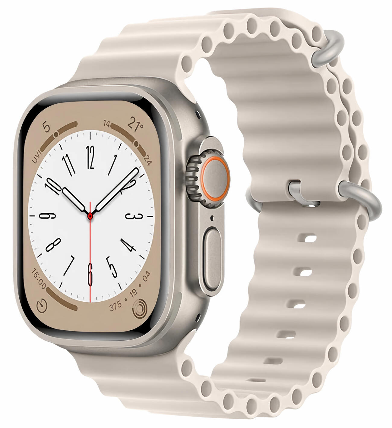 سير Ocean Band الرياضي من 974Bands لساعة ابل الترا / حجم 49 / بيج