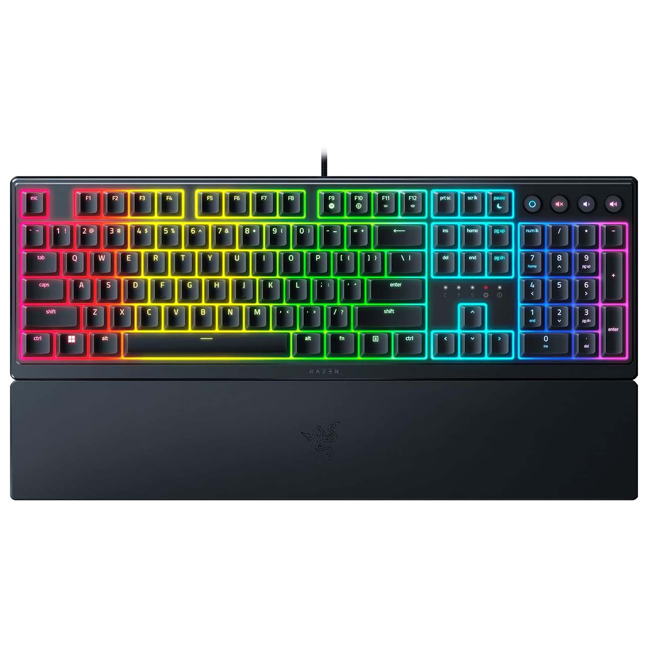 كيبورد الجيمنغ Ornata V3 من Razer / سلكي / مع مسند يد / اضاءة RGB / حروف انجليزية 