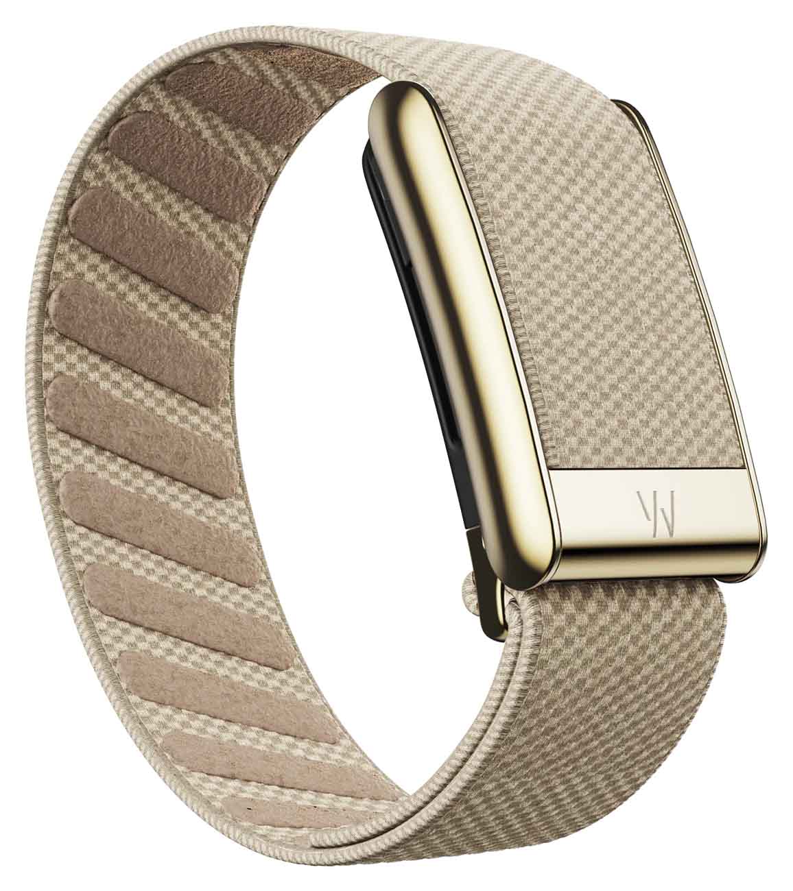 Whoop 5 SuperKnit Luxe Band / Dune with Gold Frame