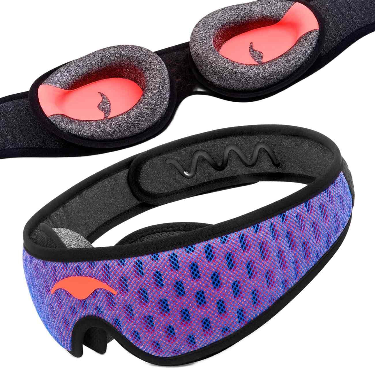 قناع Manta Pro للنوم / حجم قابل للتعديل / مريح / يحجب الضوء بنسبة 100%