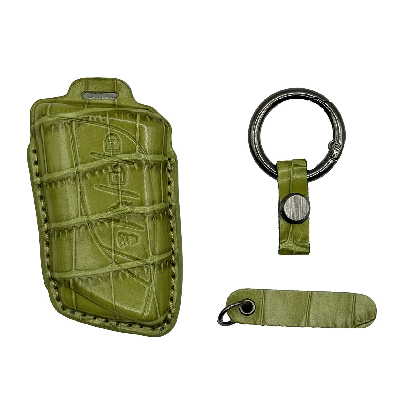 كفر ريموت سيارة لكزس LX موديل 2022-2025 من Clava / جلد فخم / لون Olive Garden