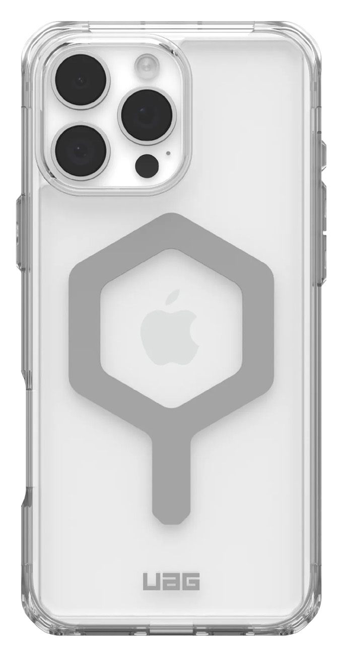كفر UAG Plyo لايفون 16 برو ماكس / يدعم MagSafe / ضد الطيحات / لون Ice & Silver