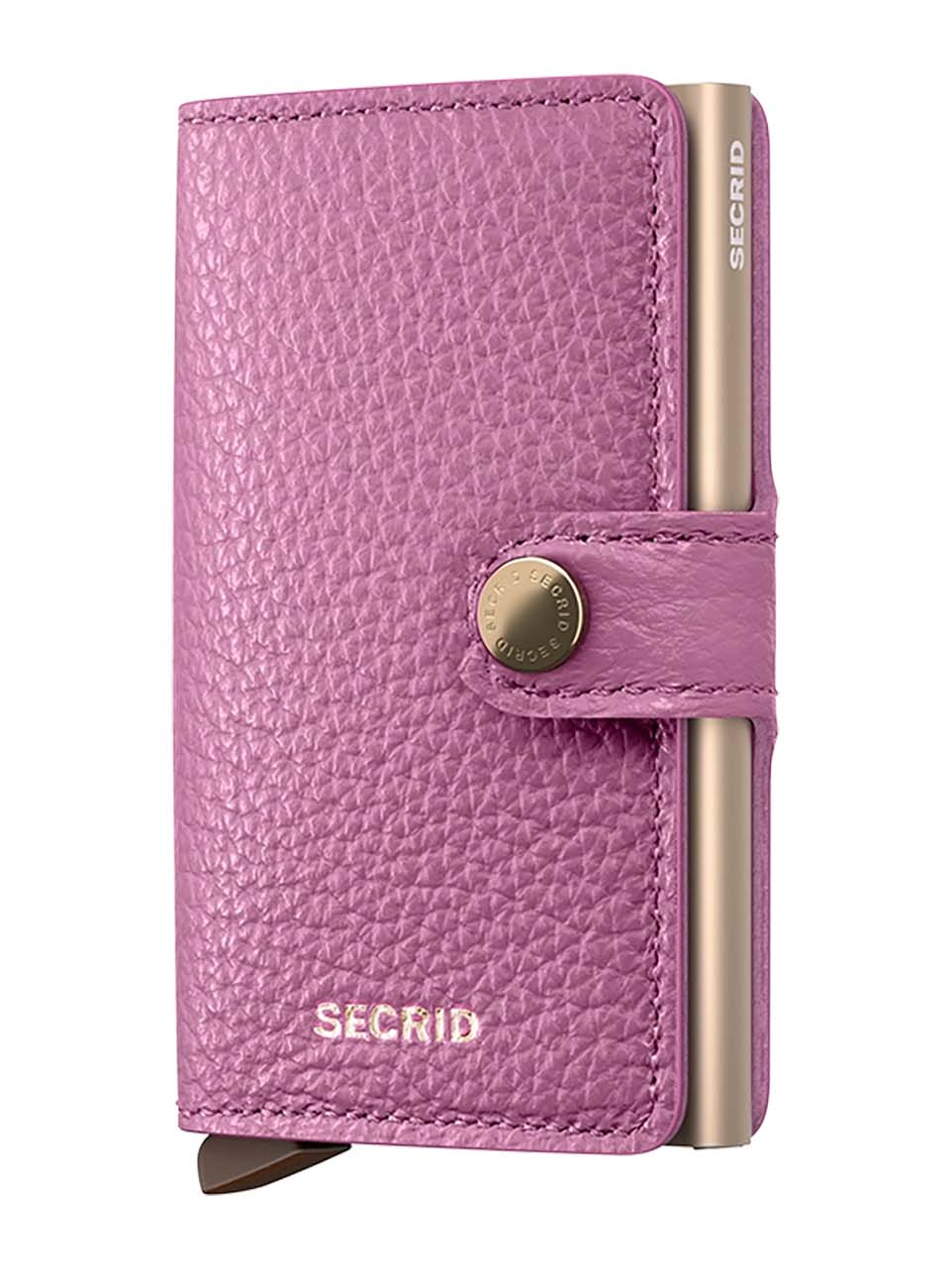 Secrid Miniwallet Card Holder / RFID Protection / Premium Leather / Elegant Design / Purple