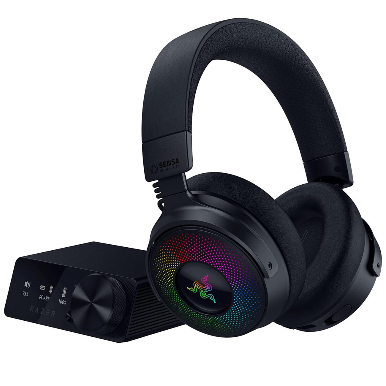 Razer Kraken V4 Pro Gaming Headset / Wireless / OLED Control Hub / RGB Lighting / Built-in Mic