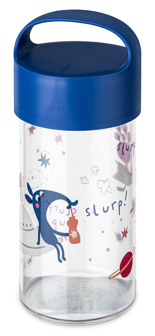 Koziol Space Kids Water Bottle / 500ml Capacity / Keeps Drinks Cold / Blue