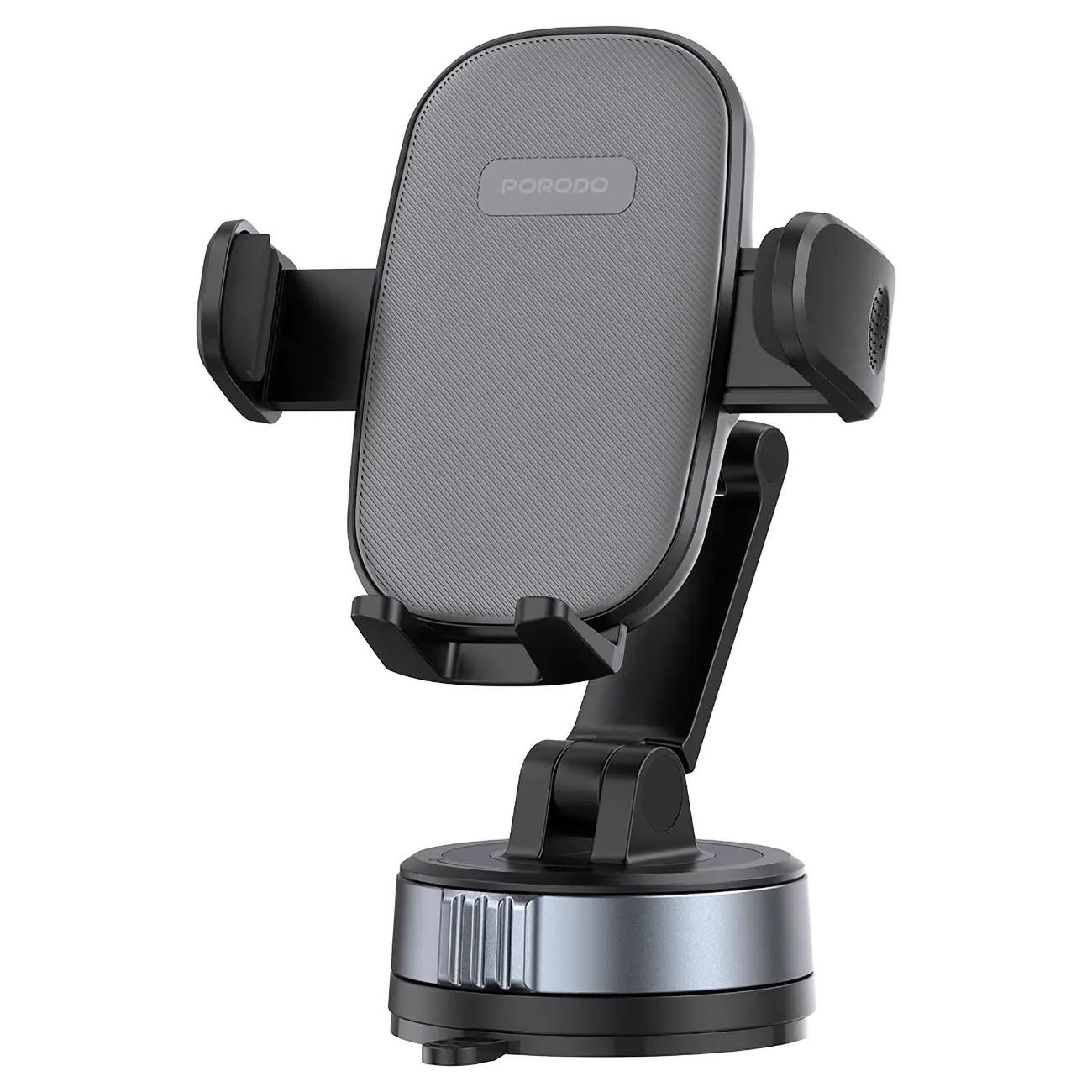 Porodo Suction Phone Holder / 360° Rotatable / Supports 4.7 to 6.8 inch Devices
