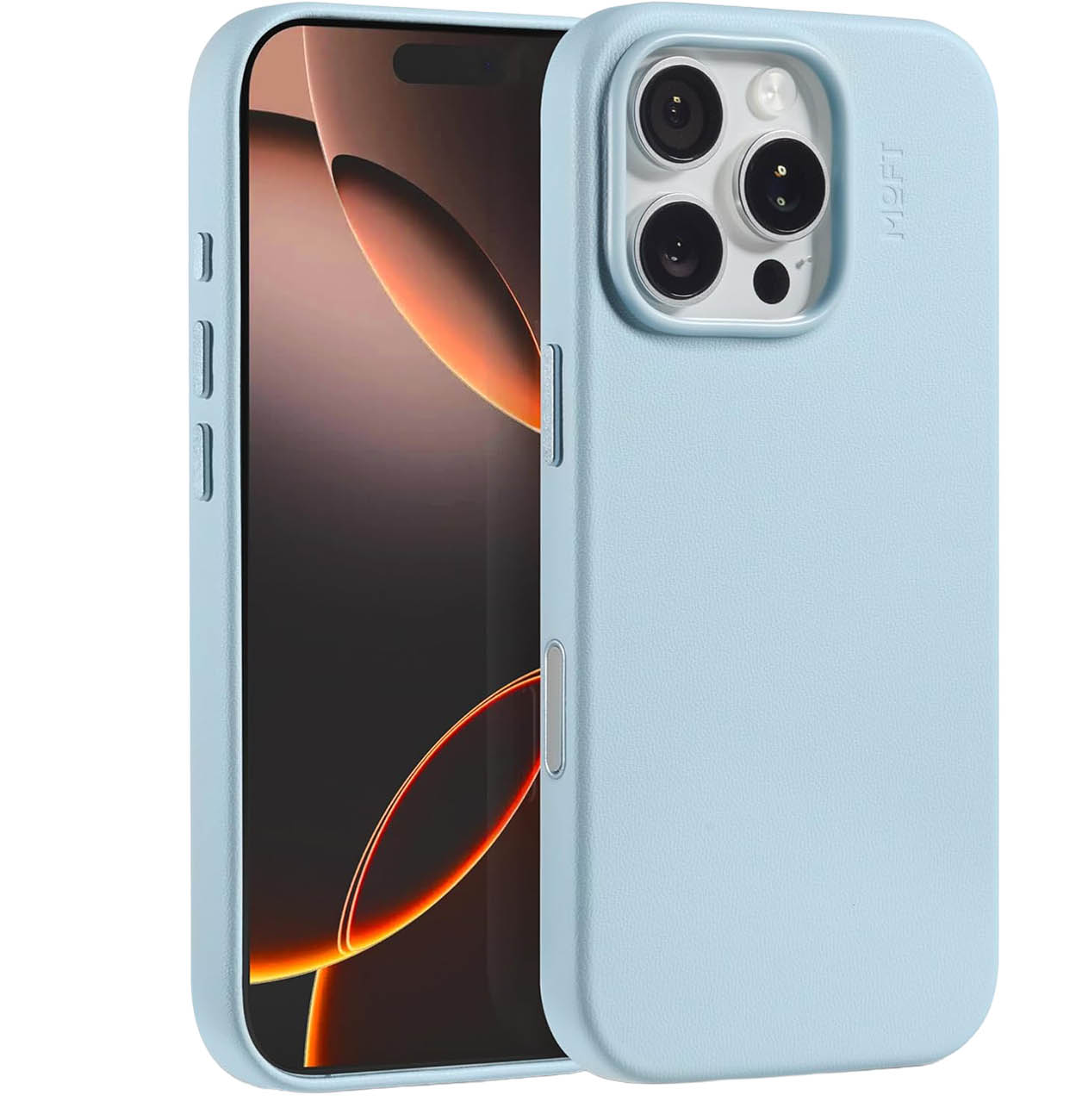 MOFT Snap Case for iPhone 16 Pro / Supports MagSafe / Vegan Leather / Soothing Mist