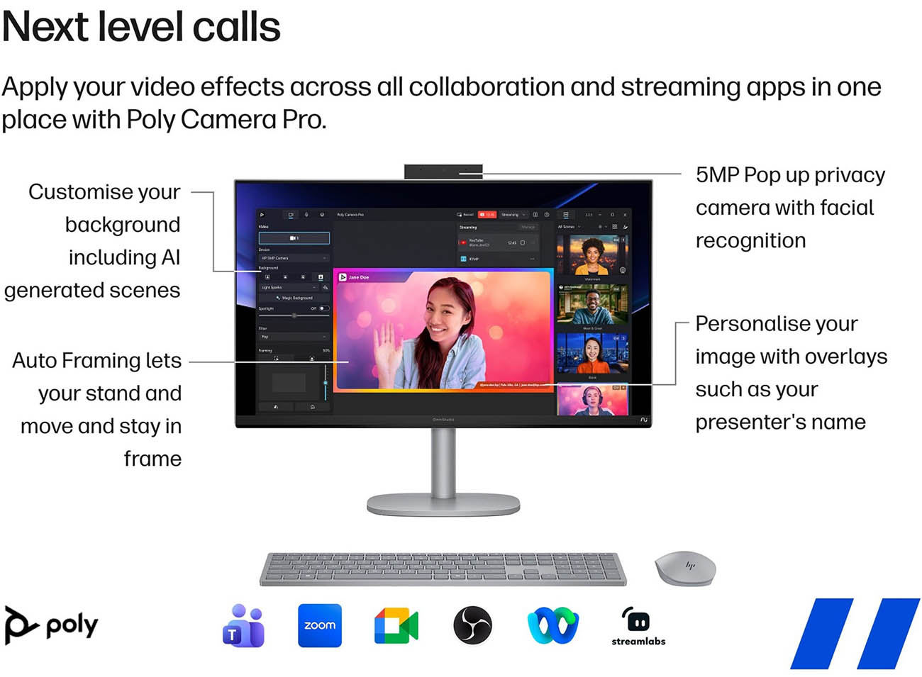 HP OmniStudioX AiO / Size 27 inch / 4K UHD Resolution / IPS Type / 1TB ...