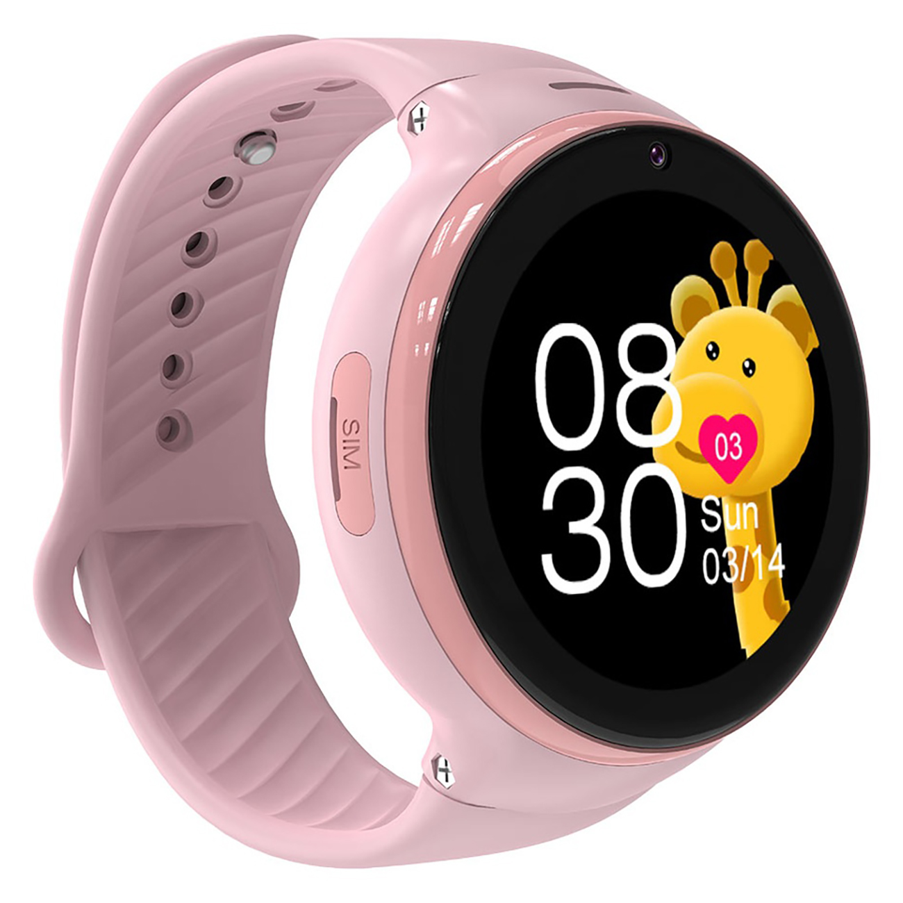 Porodo 4G Kids Smart Watch / GPS & Video Calling / Water Resistant / App Control / Pink