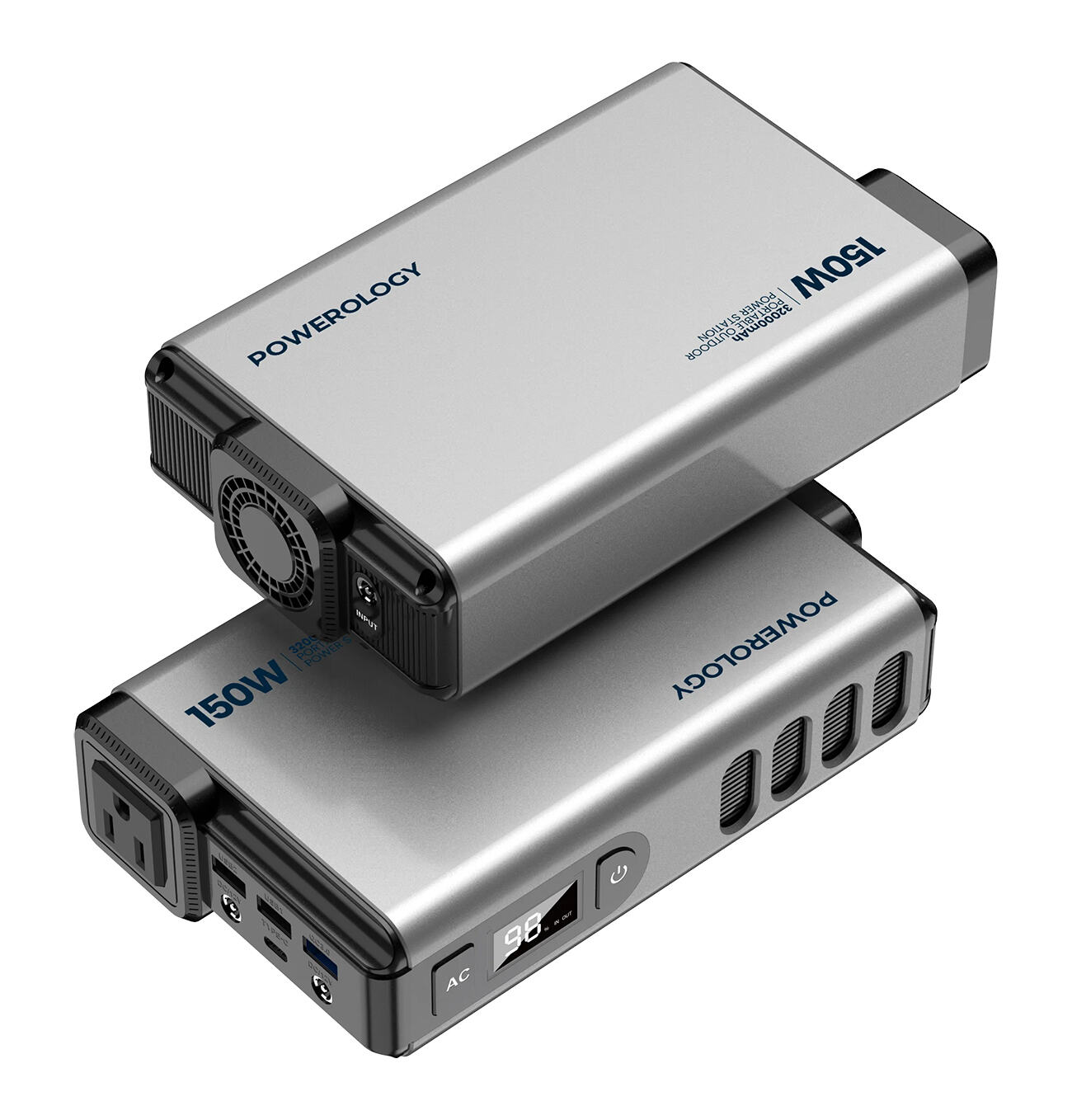 Powerology Mini Power Station / 150 Watts / Giant Battery / 7 Ports