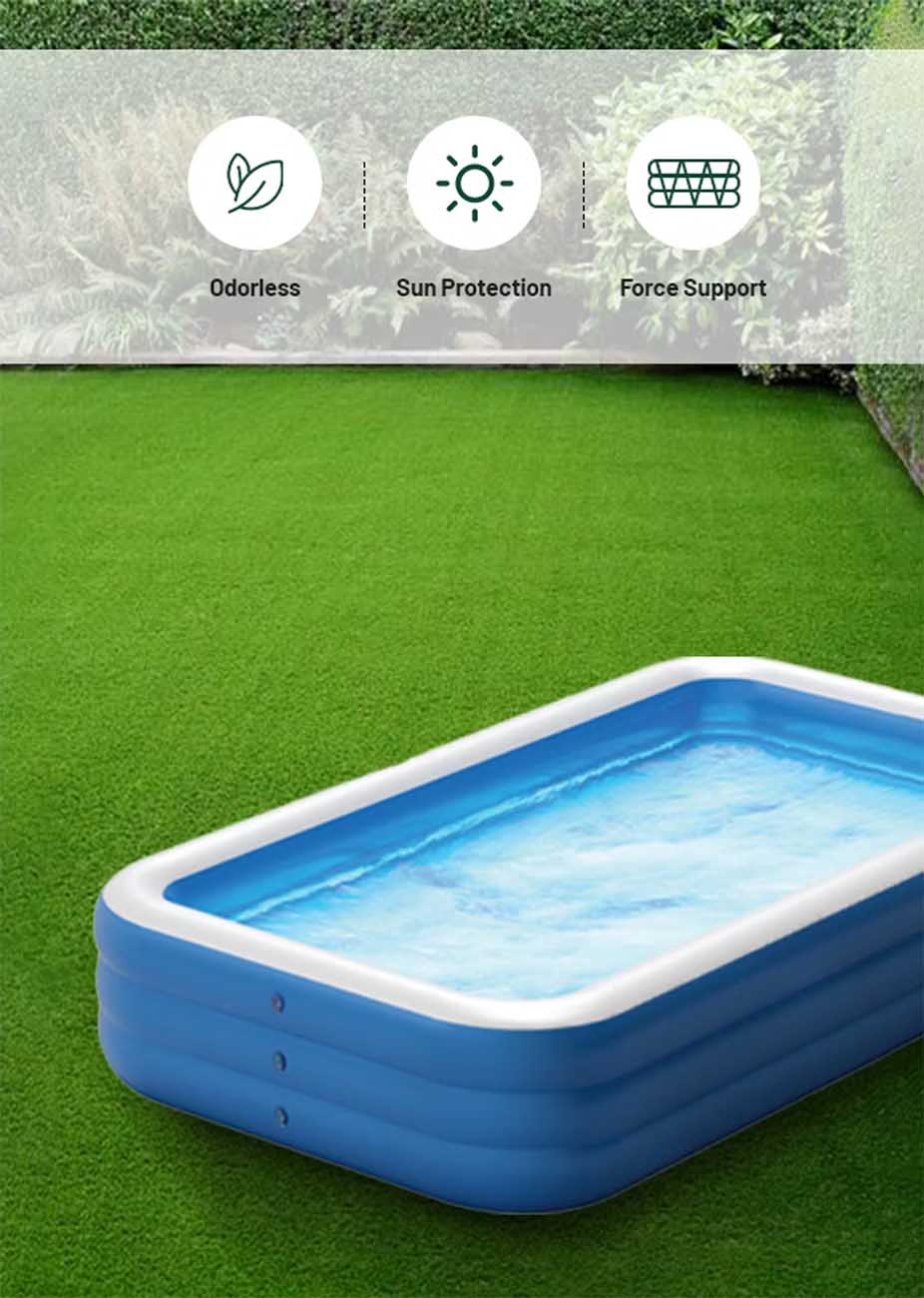 Green Large Inflatable Swimming Pool / 1000L Water Capacity / Size ...