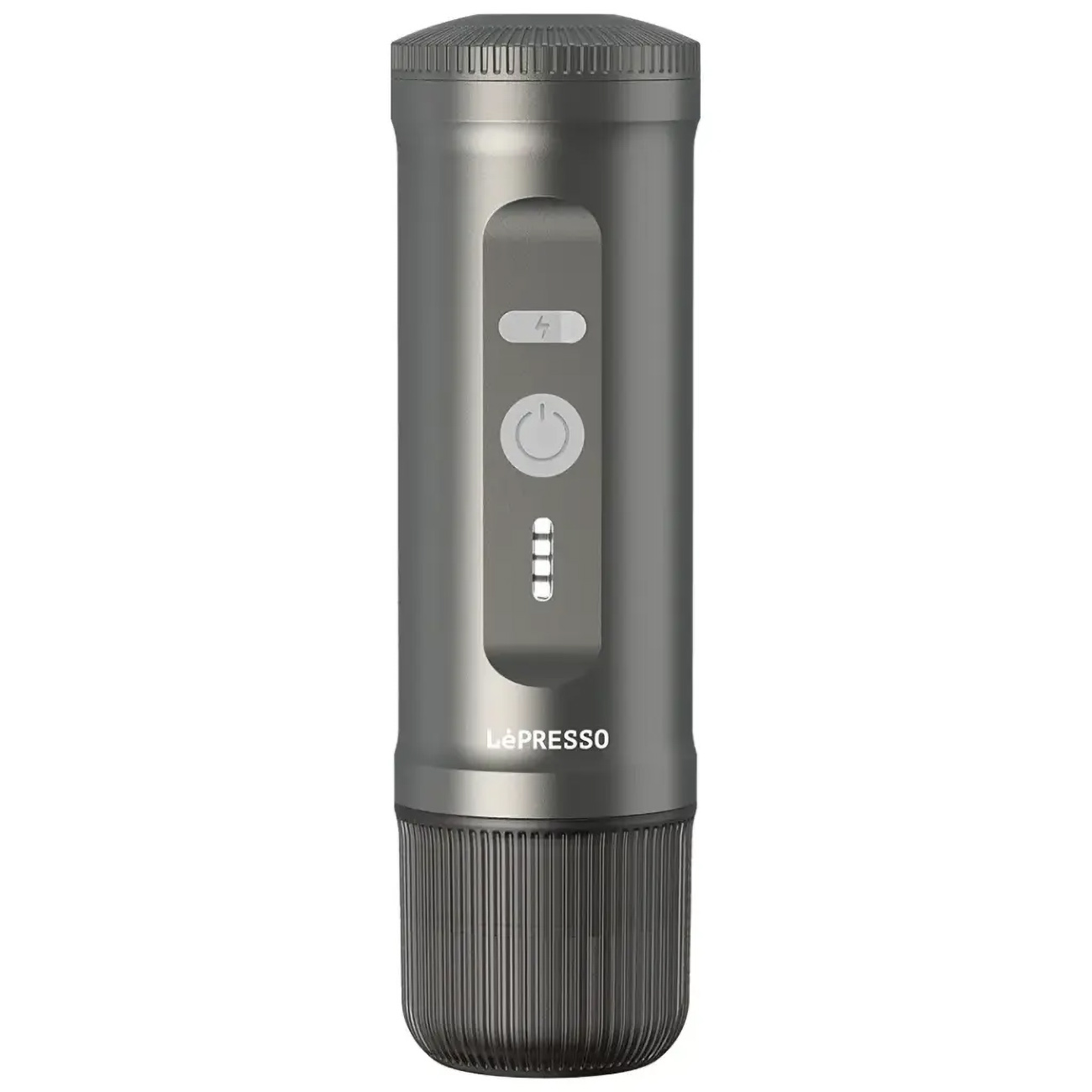 LePresso Coffee Machine / Battery-Operated / 65ml / For Nespresso Capsules & Ground Coffee / Grey