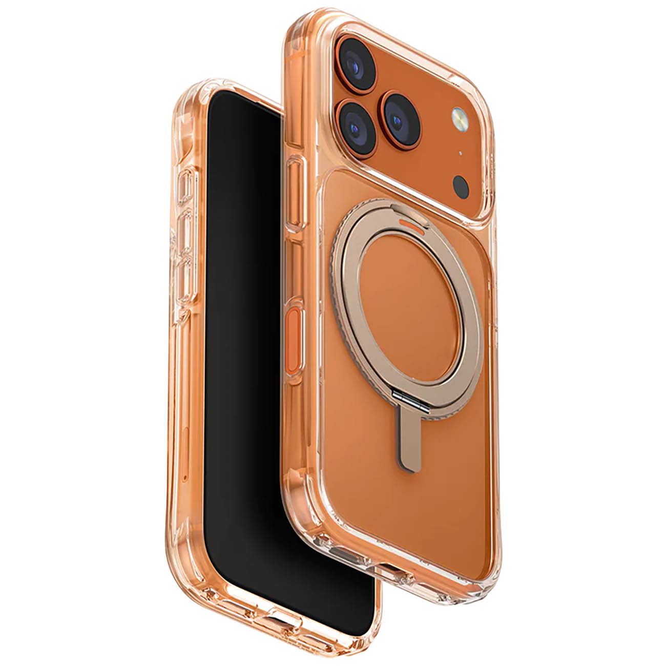 UNIQ Swivix Case for iPhone 17 Pro / Built-In Grip / Supports MagSafe / Taupe Gold