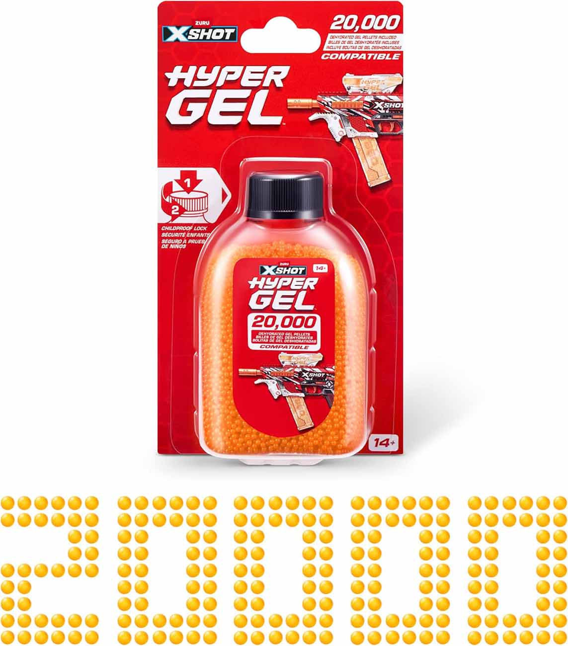 Hyper Gel Ammo Balls for X-Shot Guns / Includes 20,000 Gel Balls