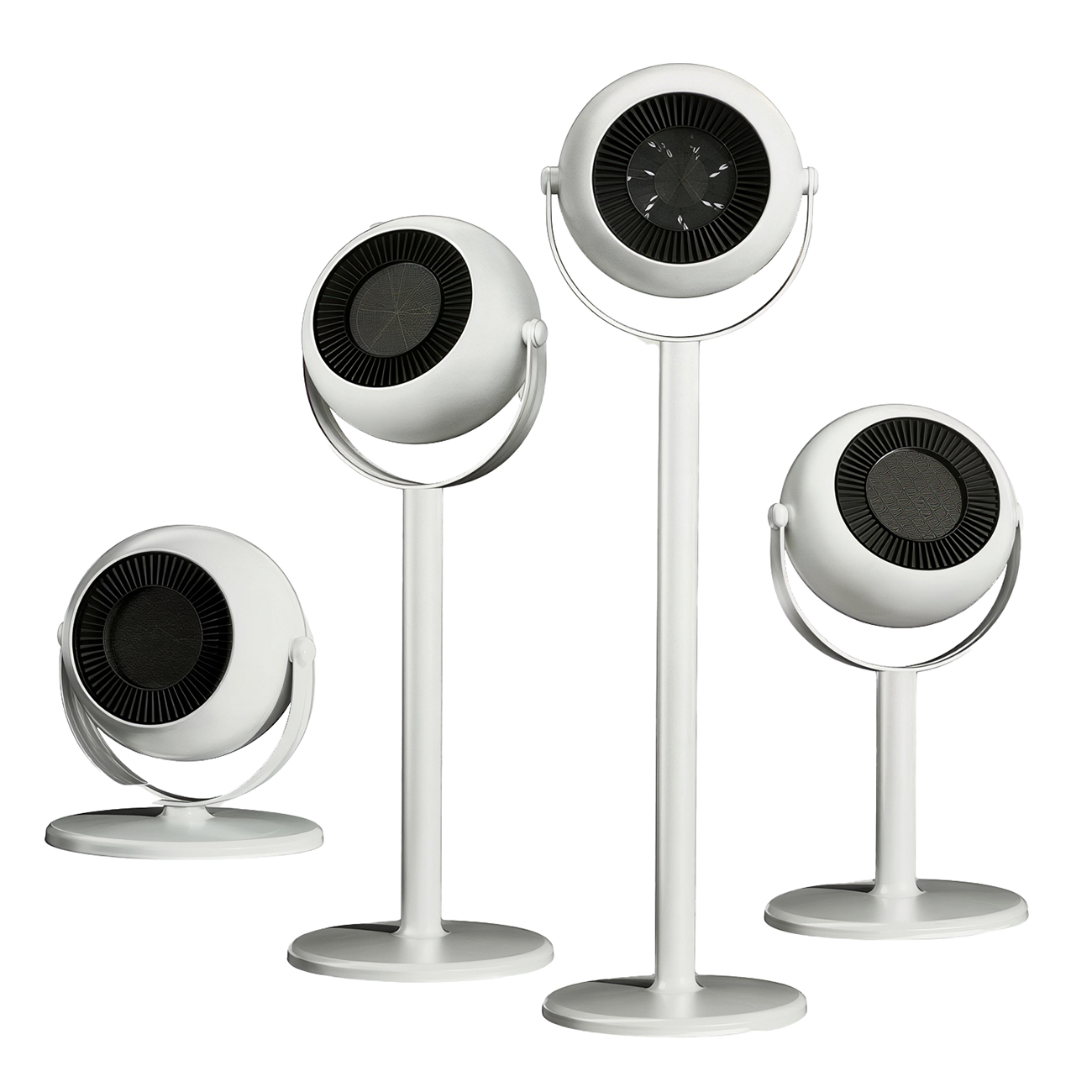 Electric Heater / 800W Power / 4 Adjustable Height Levels / Quiet Operation / White