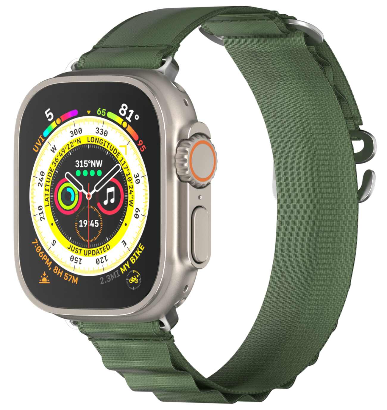 Apple Watch SwitchEasy Active Band / Sizes 38 / 40 / 41 / Sporty + Elegant / Green