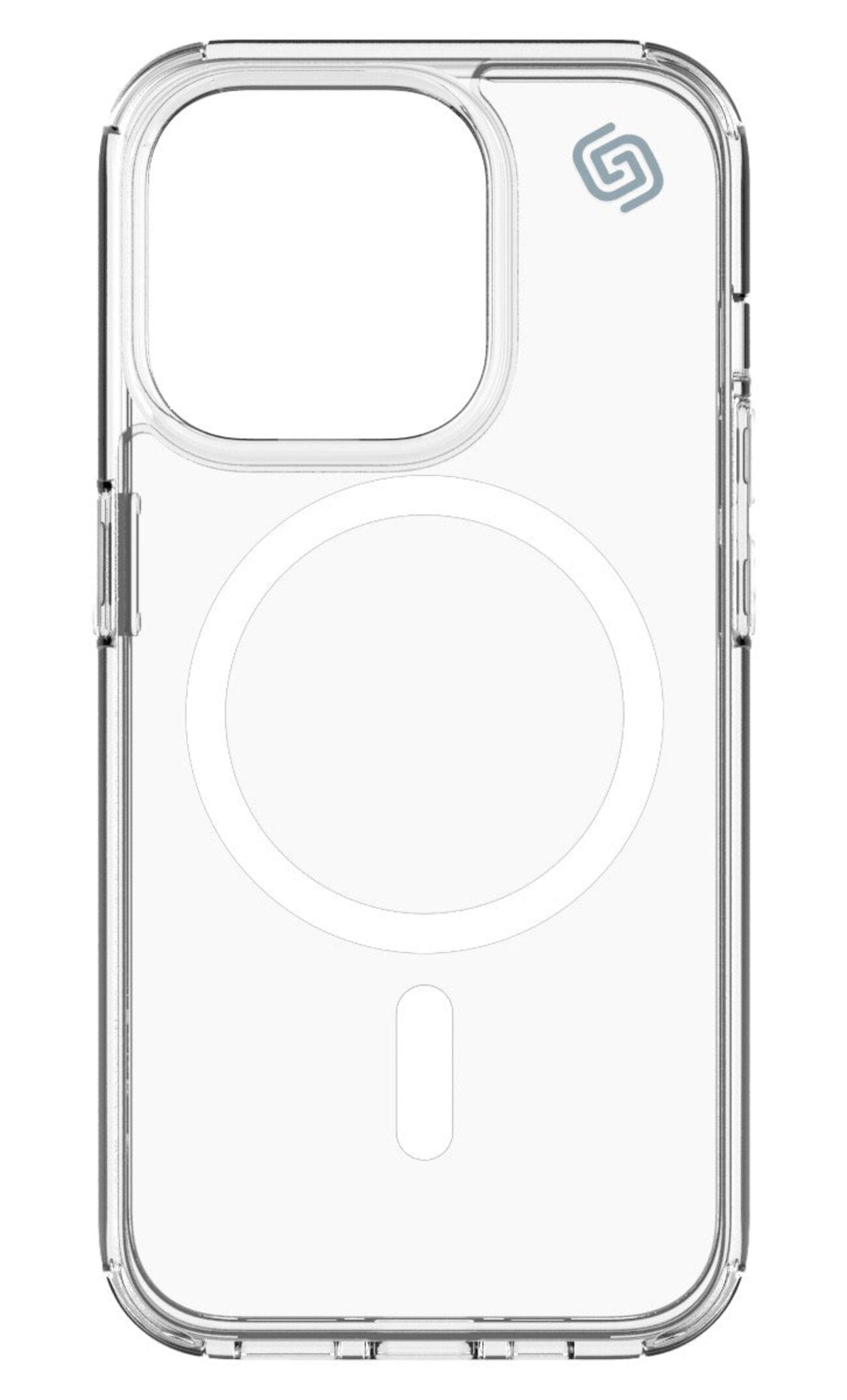 Grip2u Base Case for iPhone 15 Plus / Transparent / Drop Protection / MagSafe Compatible