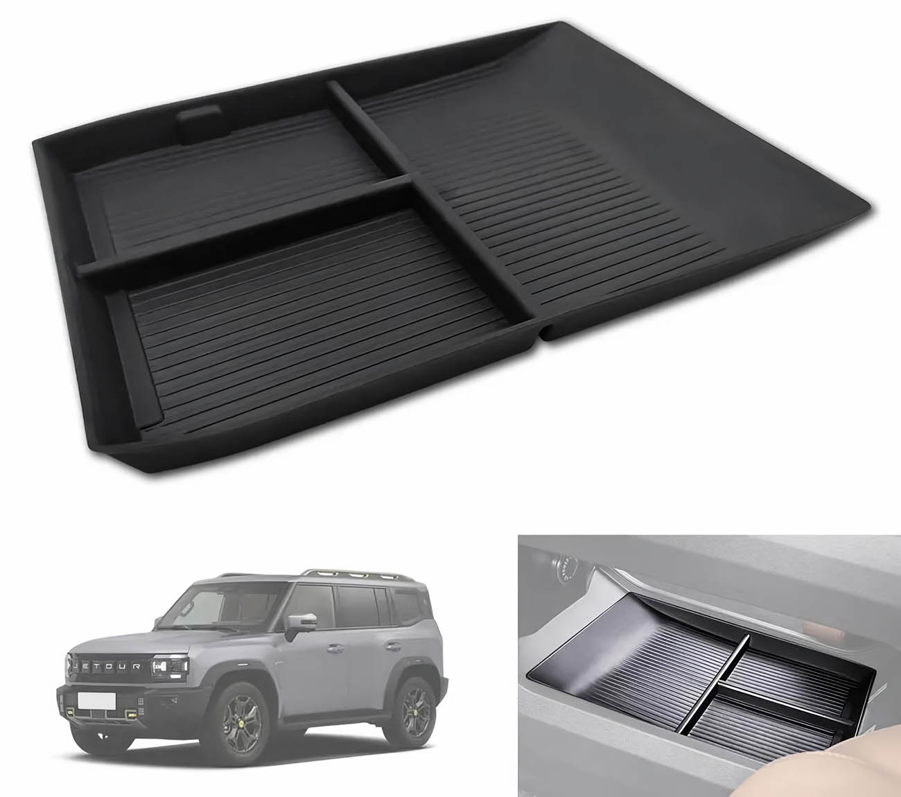 منظم اغراض للكونسول الوسطي لسيارة جيتور T2