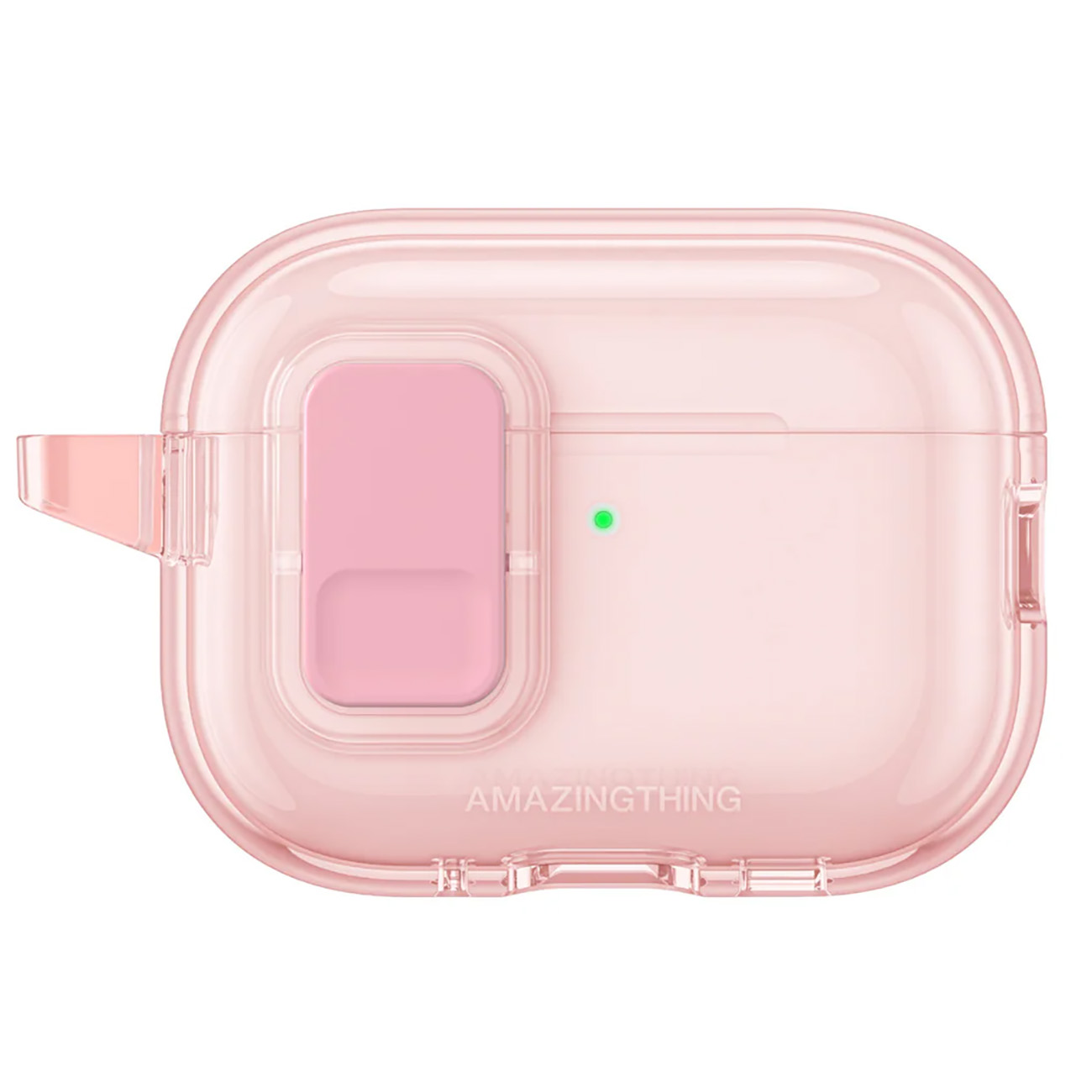 كفر AmazingThing Minimal لسماعة ابل AirPods برو 3 / يدعم الشحن اللاسلكي / ضد الطيحات / وردي