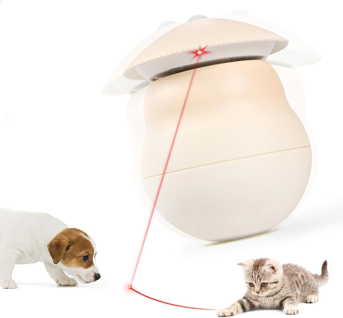 Interactive Laser Toy for Pets / Battery-Powered / Cup-Shaped Design
