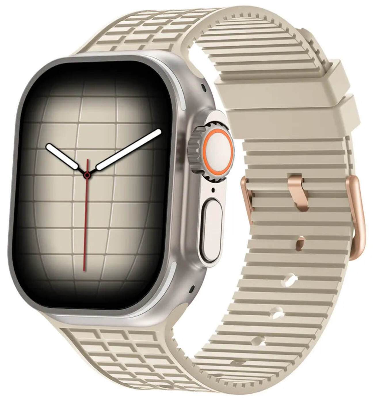 974Bands Sport Silicone Apple Watch Band / Size 44 / 45 & Apple Watch Ultra / Beige