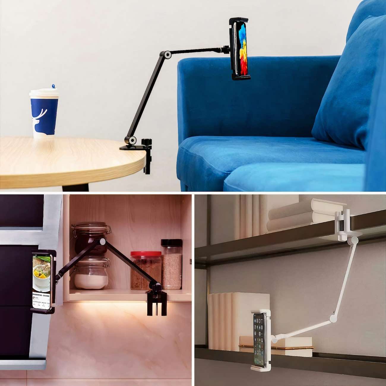 Flexible Stand For Phones & Tablets Table Mounting / Supports Sizes ...