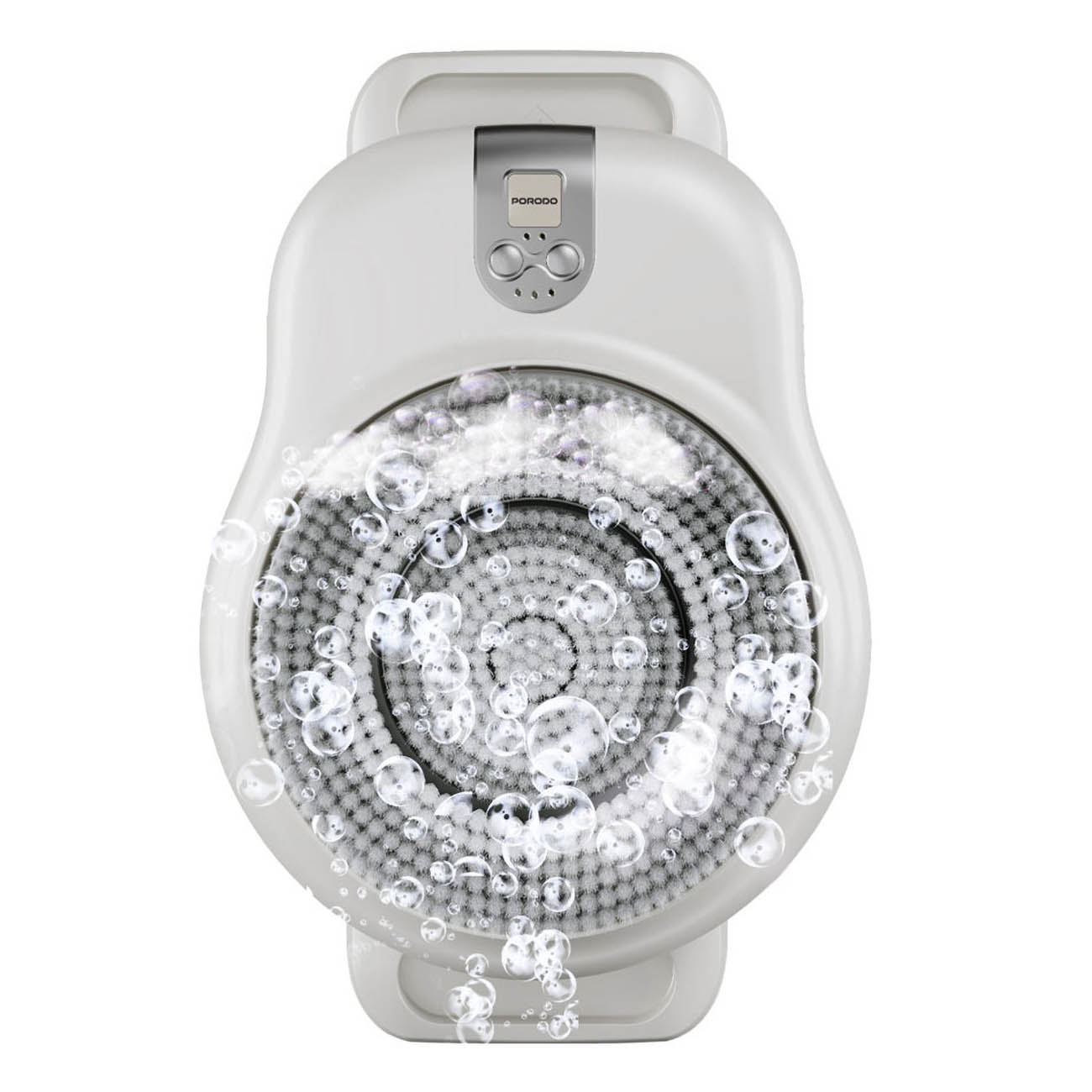 فرشاة تنظيف الظهر من بورودو / تعمل بالبطارية / مقاومة للماء / رؤوس قابلة للتبديل / تثبت على الجدار