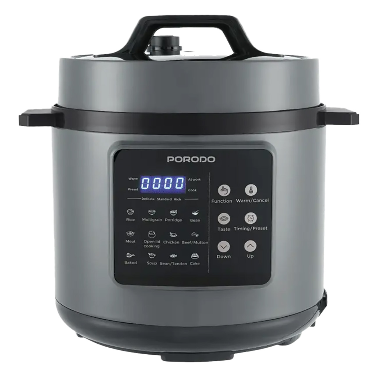 Porodo Electric Pressure Cooker / 6L Capacity / With LED Display / 1300W Power