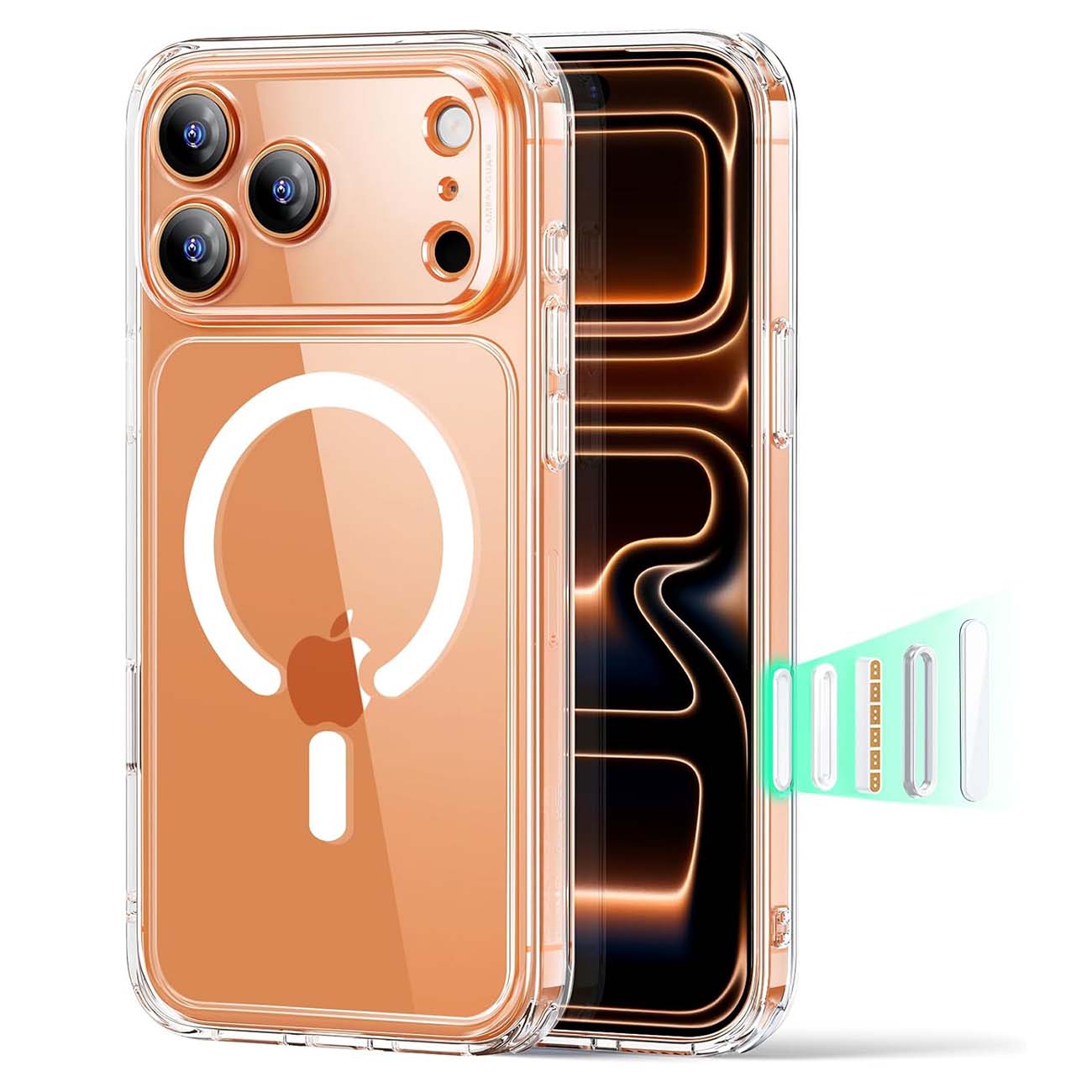 ESR Classic Hybrid Case for iPhone 17 Pro Max / Drop-Resistant / MagSafe Compatible / Clear